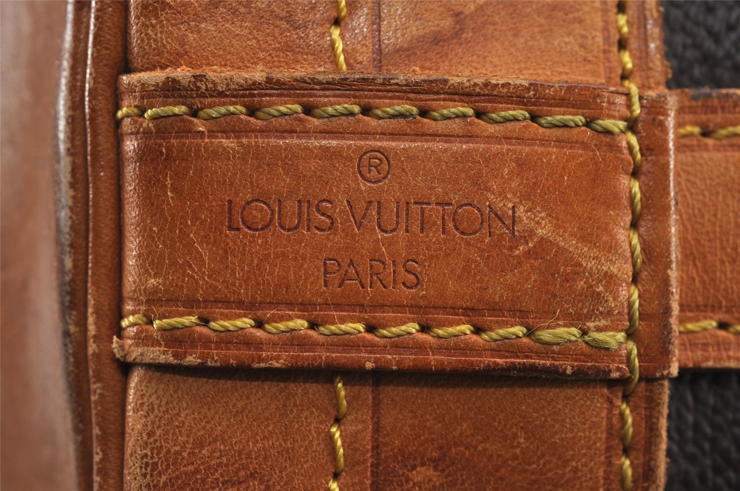 Authentic Louis Vuitton Monogram Noe Shoulder Drawstring Bag M42224 LV 3081J