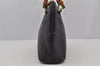 Authentic GUCCI Bamboo 2way Hand Shoulder Crossbody Bag Leather Black Junk 3082J