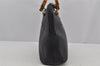 Authentic GUCCI Bamboo 2way Hand Shoulder Crossbody Bag Leather Black Junk 3082J