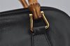 Authentic GUCCI Bamboo 2way Hand Shoulder Crossbody Bag Leather Black Junk 3082J