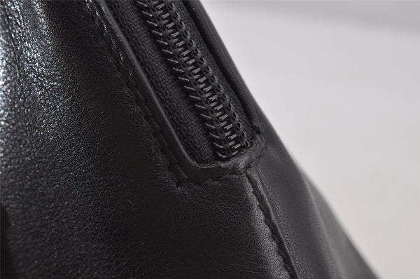 Authentic GUCCI Bamboo 2way Hand Shoulder Crossbody Bag Leather Black Junk 3082J