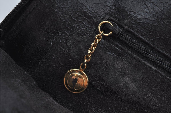 Authentic GUCCI Bamboo 2way Hand Shoulder Crossbody Bag Leather Black Junk 3082J