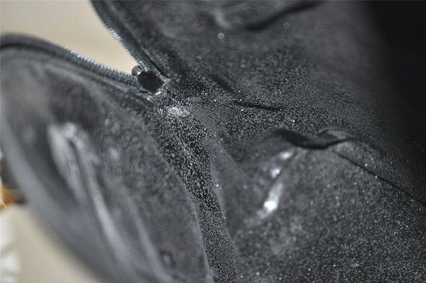 Authentic GUCCI Bamboo 2way Hand Shoulder Crossbody Bag Leather Black Junk 3082J