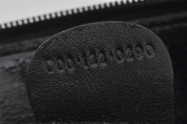 Authentic GUCCI Bamboo 2way Hand Shoulder Crossbody Bag Leather Black Junk 3082J