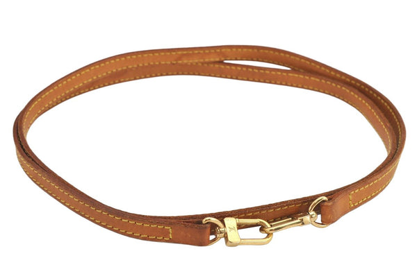 Authentic Louis Vuitton Leather Shoulder Strap Beige 46.9" LV 3082K