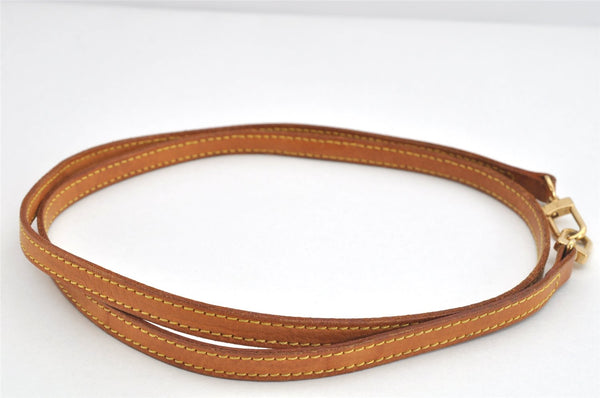 Authentic Louis Vuitton Leather Shoulder Strap Beige 46.9" LV 3082K