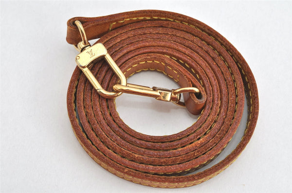 Authentic Louis Vuitton Leather Shoulder Strap Beige 46.9" LV 3082K