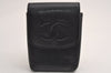 Authentic CHANEL Caviar Skin Cigarette Case Pouch Purse CC Logo Black 3083J