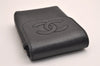 Authentic CHANEL Caviar Skin Cigarette Case Pouch Purse CC Logo Black 3083J