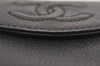 Authentic CHANEL Caviar Skin Cigarette Case Pouch Purse CC Logo Black 3083J