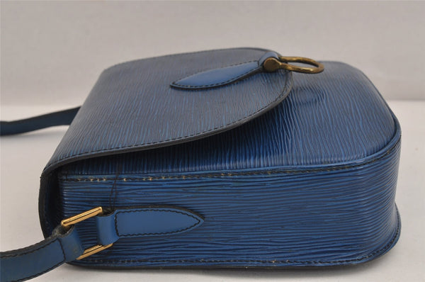 Auth Louis Vuitton Epi Saint Cloud GM Shoulder Cross Body Bag M52195 Blue 3084J
