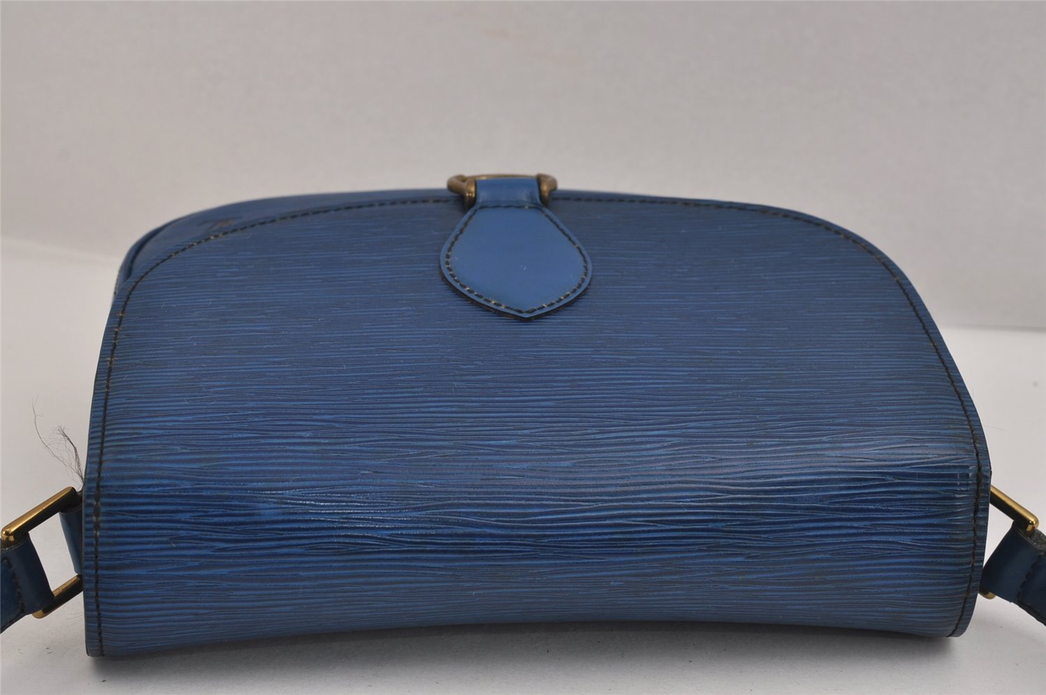 Auth Louis Vuitton Epi Saint Cloud GM Shoulder Cross Body Bag M52195 Blue 3084J