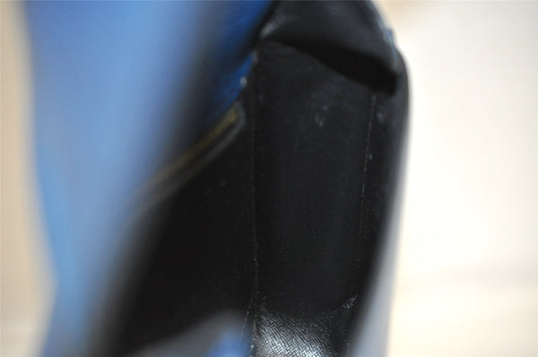 Auth Louis Vuitton Epi Saint Cloud GM Shoulder Cross Body Bag M52195 Blue 3084J