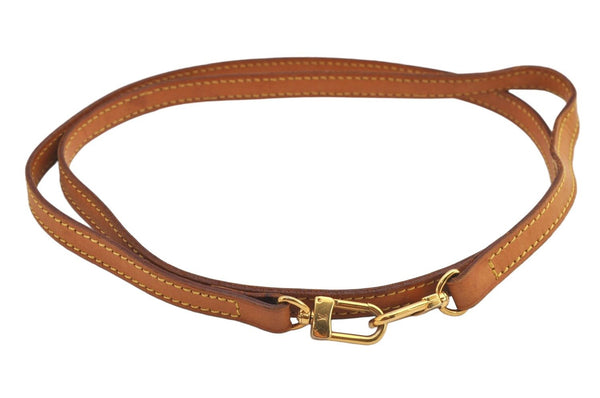 Authentic Louis Vuitton Leather Shoulder Strap Beige 45.9" LV 3084K