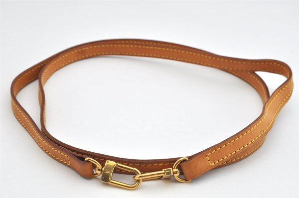 Authentic Louis Vuitton Leather Shoulder Strap Beige 45.9" LV 3084K