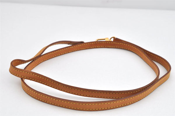 Authentic Louis Vuitton Leather Shoulder Strap Beige 45.9" LV 3084K