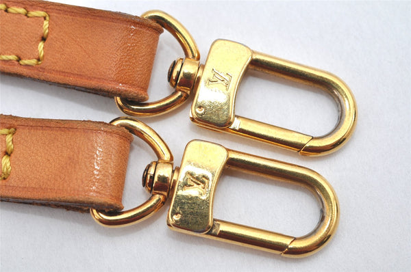 Authentic Louis Vuitton Leather Shoulder Strap Beige 45.9" LV 3084K