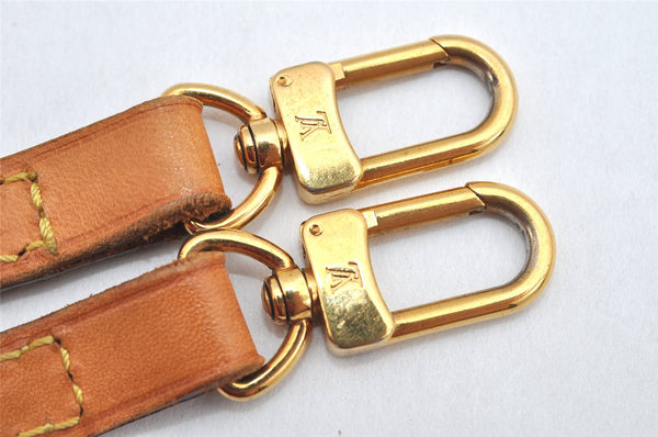 Authentic Louis Vuitton Leather Shoulder Strap Beige 45.9" LV 3084K
