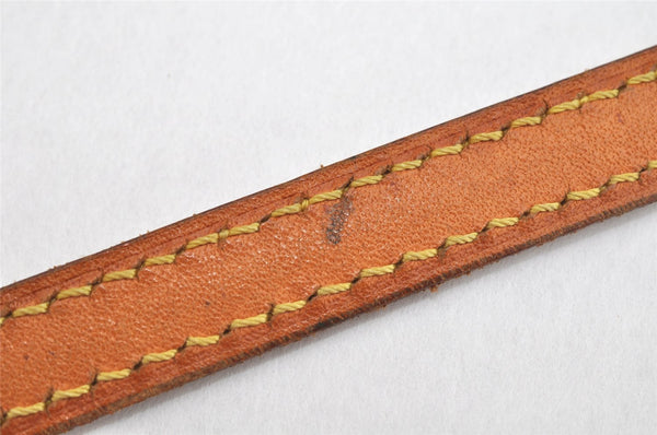 Authentic Louis Vuitton Leather Shoulder Strap Beige 45.9" LV 3084K