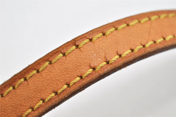 Authentic Louis Vuitton Leather Shoulder Strap Beige 45.9" LV 3084K