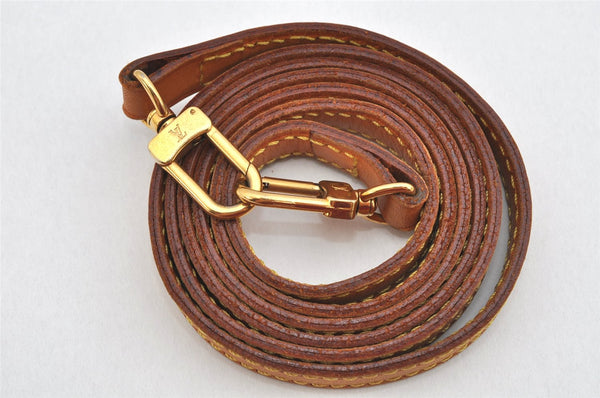 Authentic Louis Vuitton Leather Shoulder Strap Beige 45.9" LV 3084K