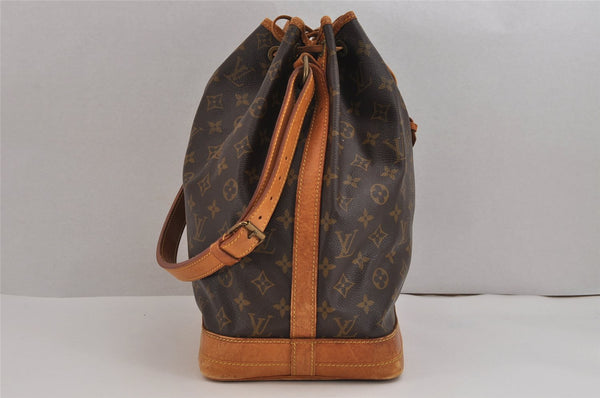 Authentic Louis Vuitton Monogram Noe Shoulder Drawstring Bag M42224 LV 3085J
