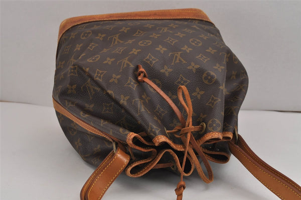 Authentic Louis Vuitton Monogram Noe Shoulder Drawstring Bag M42224 LV 3085J