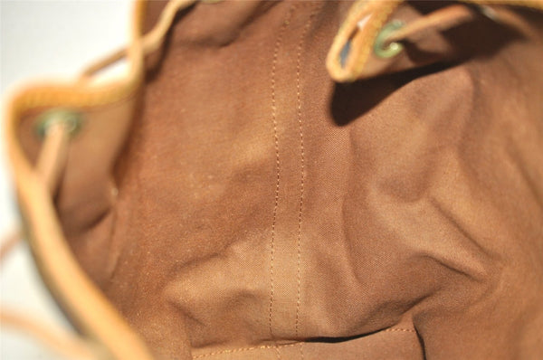 Authentic Louis Vuitton Monogram Noe Shoulder Drawstring Bag M42224 LV 3085J