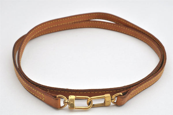 Authentic Louis Vuitton Leather Shoulder Strap Beige 45.7" LV 3085K