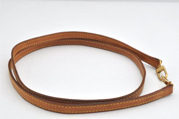 Authentic Louis Vuitton Leather Shoulder Strap Beige 45.7" LV 3085K