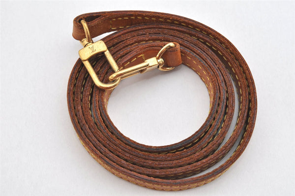 Authentic Louis Vuitton Leather Shoulder Strap Beige 45.7" LV 3085K