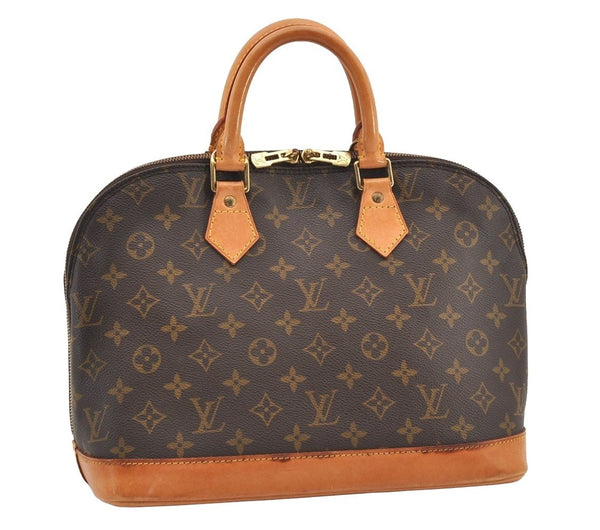 Authentic Louis Vuitton Monogram Alma Hand Bag Purse M51130 LV 3086J