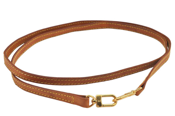 Authentic Louis Vuitton Leather Shoulder Strap Beige 45.3" LV 3086K