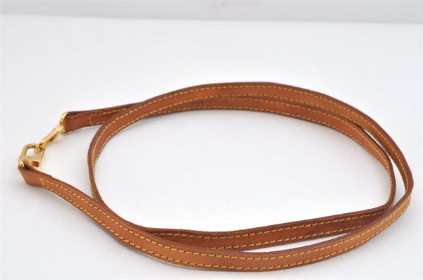 Authentic Louis Vuitton Leather Shoulder Strap Beige 45.3" LV 3086K