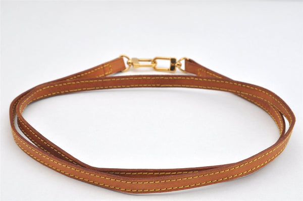 Authentic Louis Vuitton Leather Shoulder Strap Beige 45.3" LV 3086K