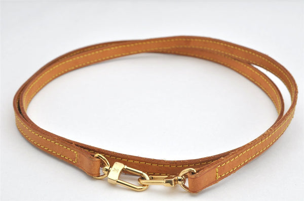 Authentic Louis Vuitton Leather Shoulder Strap Beige 46.5" LV 3087K