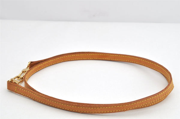 Authentic Louis Vuitton Leather Shoulder Strap Beige 46.5" LV 3087K