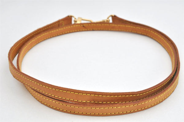 Authentic Louis Vuitton Leather Shoulder Strap Beige 46.5" LV 3087K