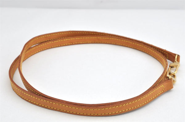 Authentic Louis Vuitton Leather Shoulder Strap Beige 46.5" LV 3087K