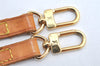 Authentic Louis Vuitton Leather Shoulder Strap Beige 46.5" LV 3087K