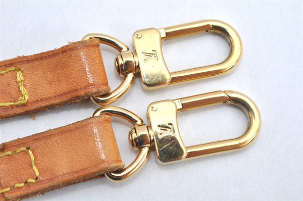 Authentic Louis Vuitton Leather Shoulder Strap Beige 46.5" LV 3087K