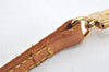 Authentic Louis Vuitton Leather Shoulder Strap Beige 46.5" LV 3087K