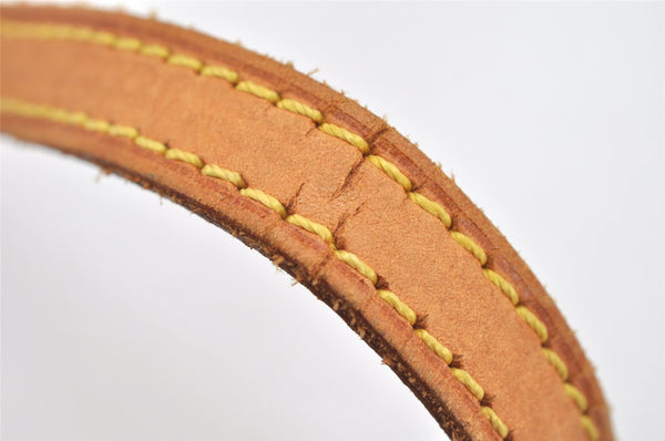Authentic Louis Vuitton Leather Shoulder Strap Beige 46.5" LV 3087K