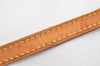 Authentic Louis Vuitton Leather Shoulder Strap Beige 46.5" LV 3087K