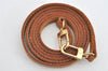 Authentic Louis Vuitton Leather Shoulder Strap Beige 46.5" LV 3087K