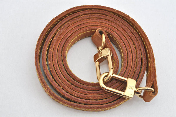 Authentic Louis Vuitton Leather Shoulder Strap Beige 46.5" LV 3087K