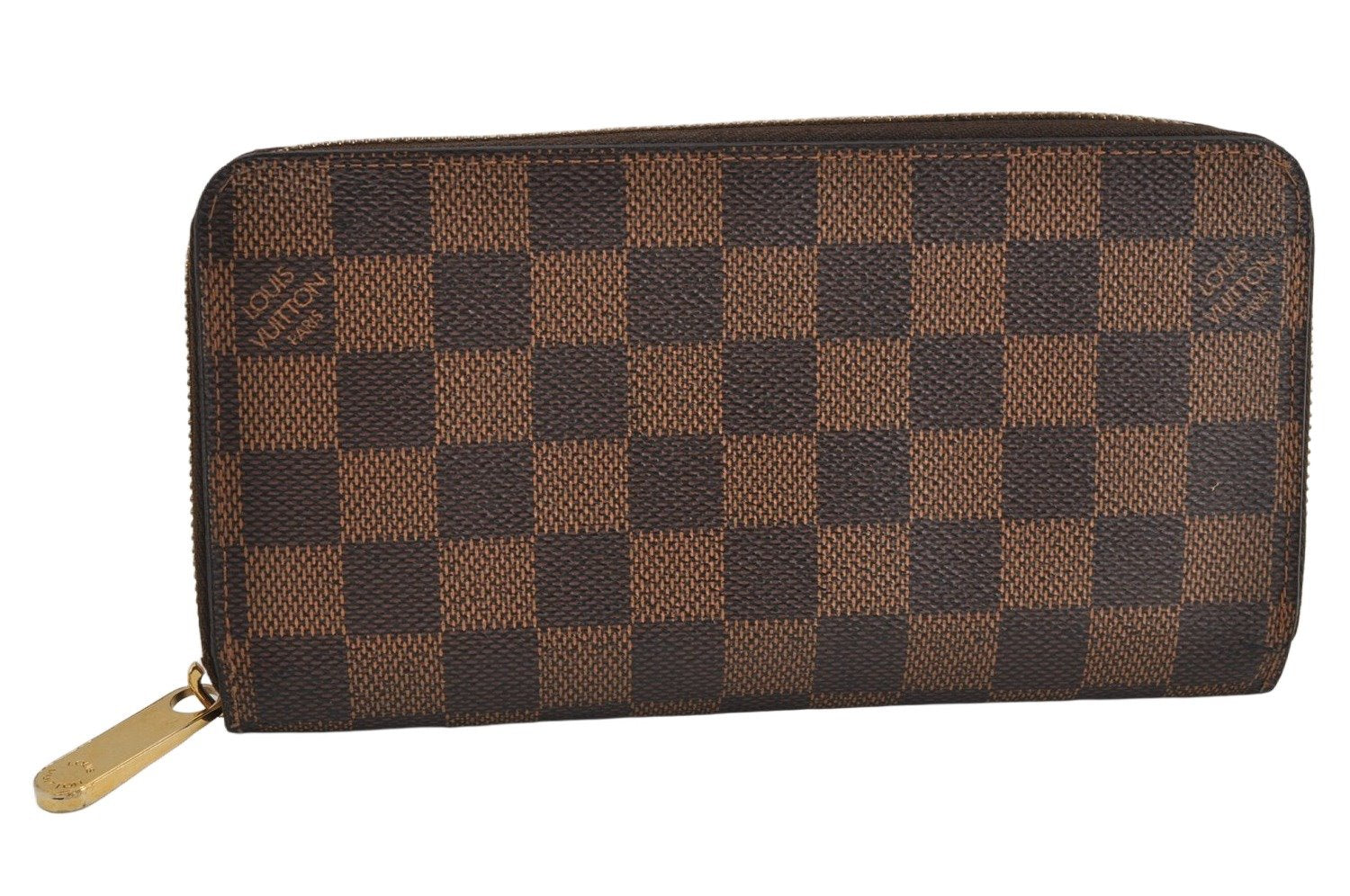 Authentic Louis Vuitton Damier Zippy Long Wallet Purse N60015 LV 3088K