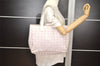 Authentic CHANEL New Travel Line Shoulder Tote Bag Nylon Leather Pink 3089J