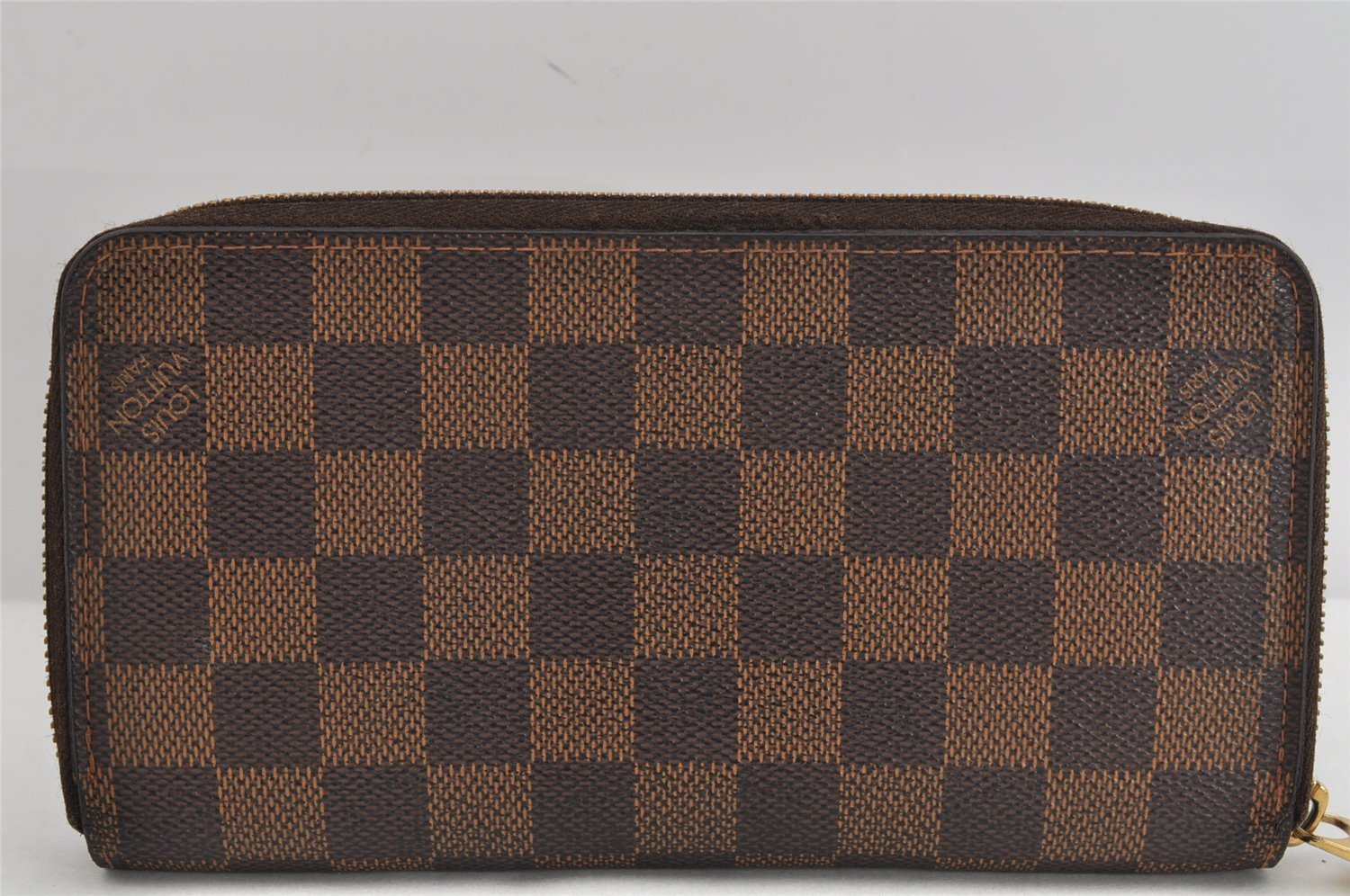 Authentic Louis Vuitton Damier Zippy Long Wallet Purse N60015 LV 3089K