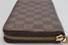 Authentic Louis Vuitton Damier Zippy Long Wallet Purse N60015 LV 3089K